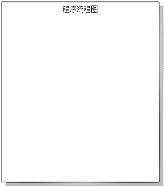 文本框:程序流程图