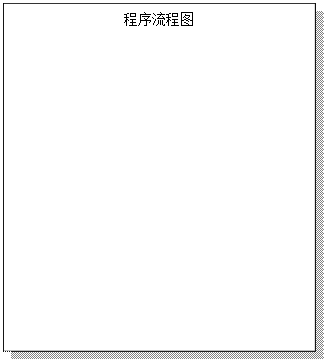 文本框:程序流程图
